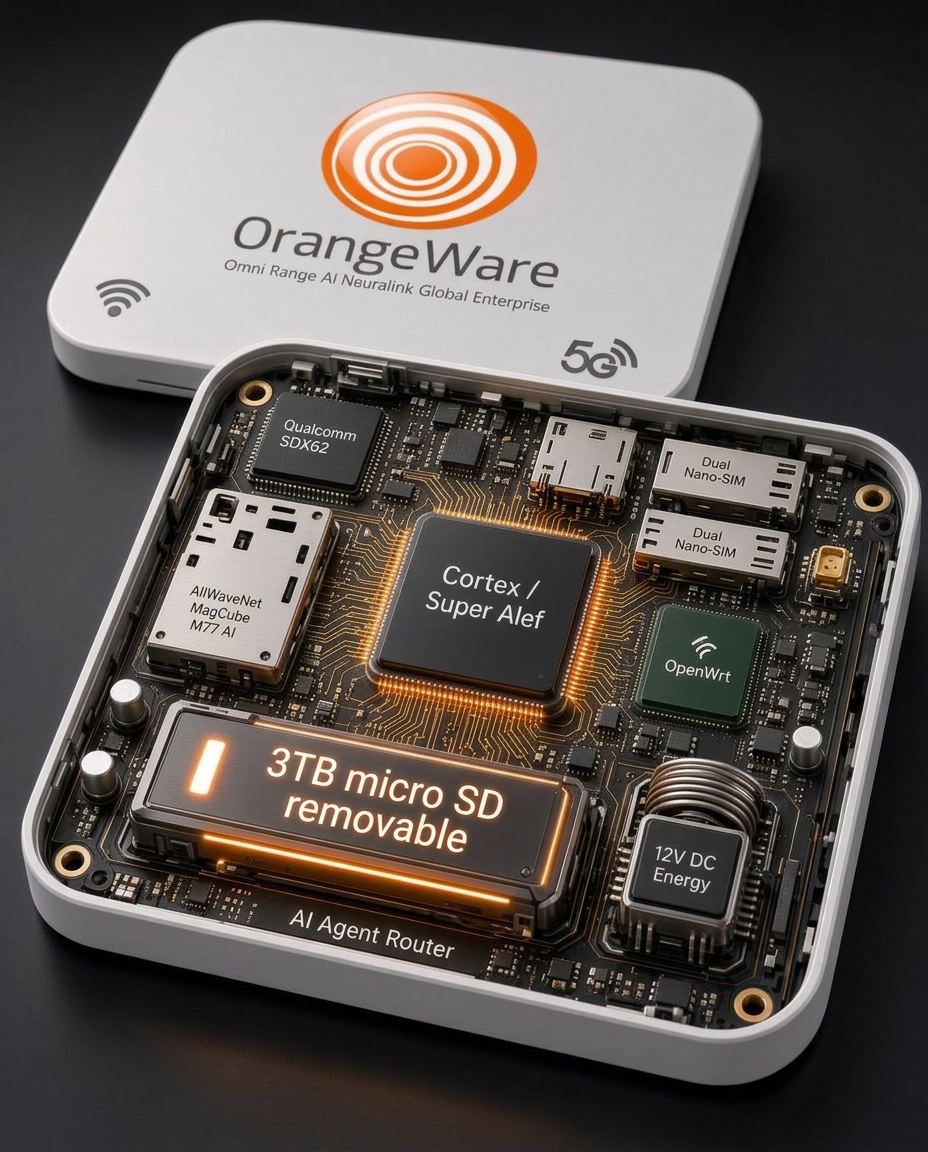 Inside the OrangeWare router: Cortex / Super Alef, removable microSD storage and dual Nano-SIM